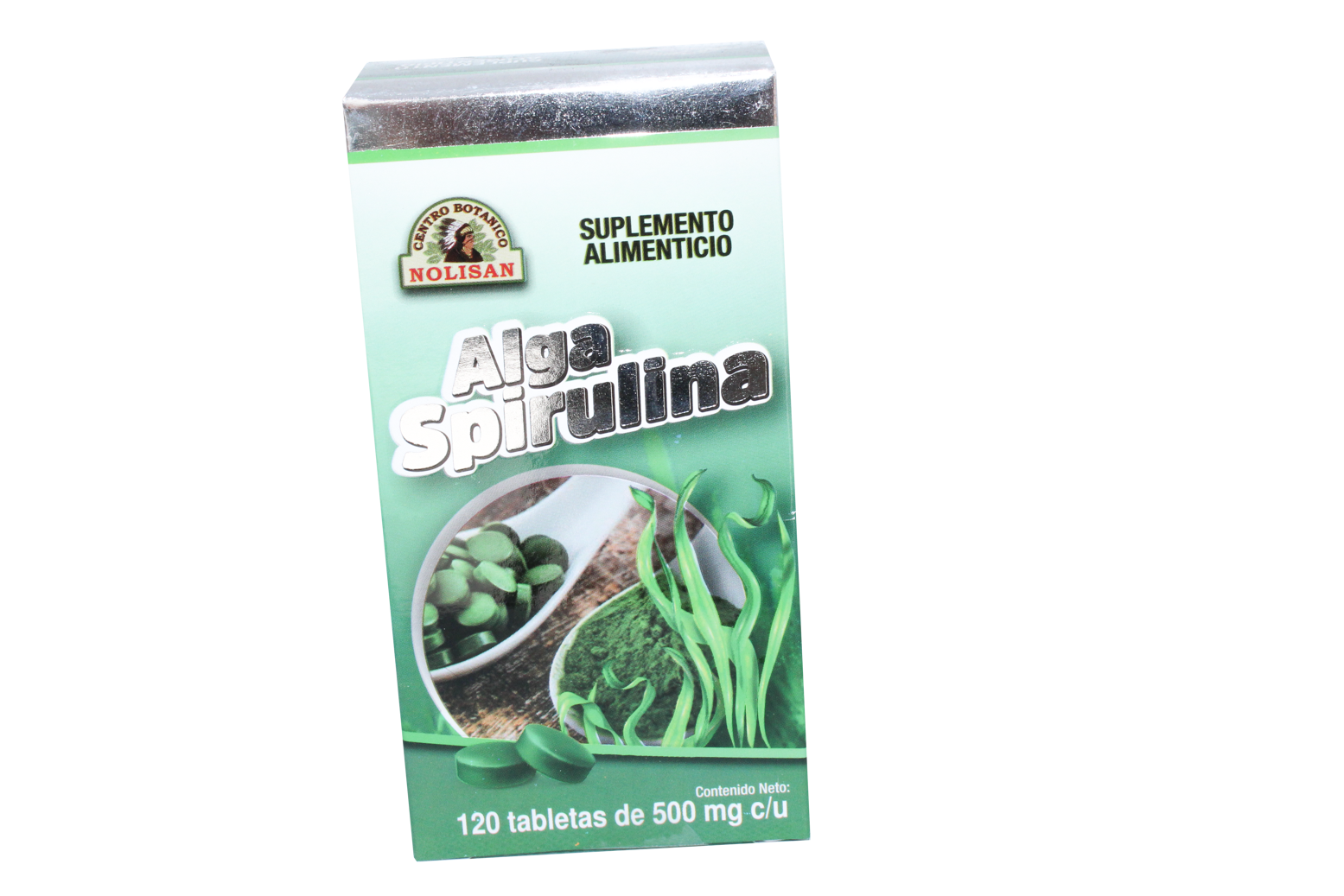 Alga Spirulina 120 tabletas Nolisan