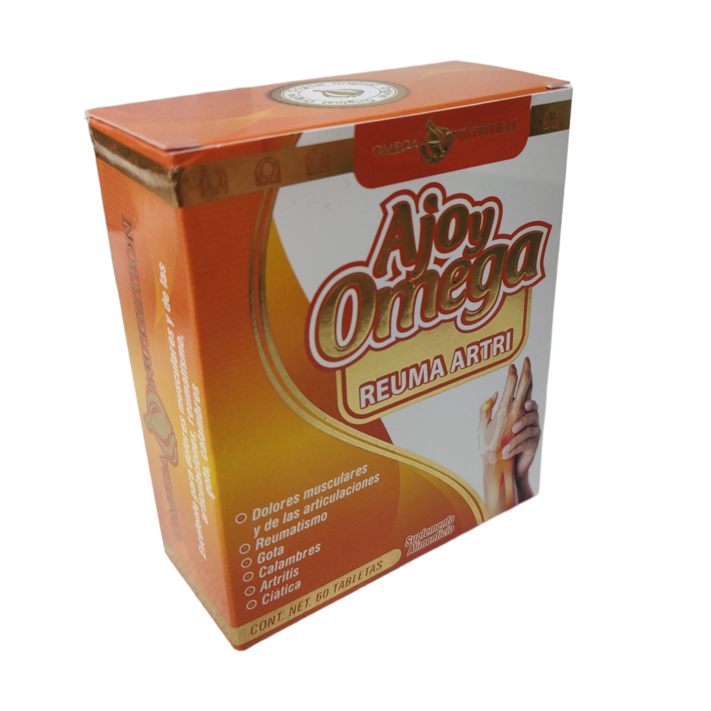 Ajo y Omega Reuma Artri 60 tabletas Omega Nutrition