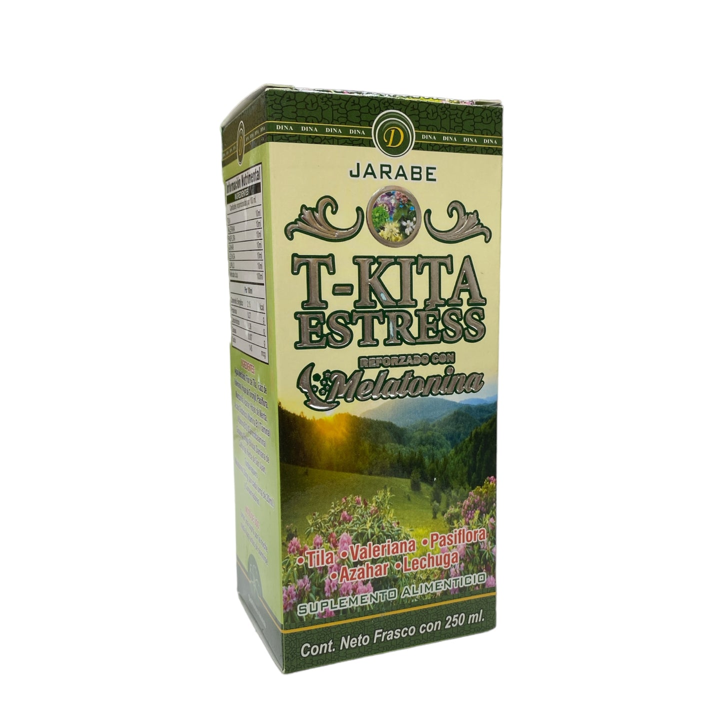 JARABE T-KITA ESTRES REFORZADO C/ MELATONINA C/ 250 ML DINA