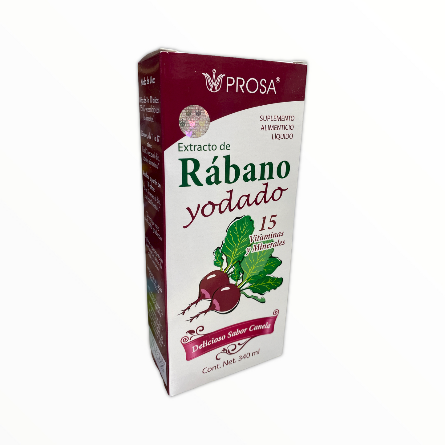 Jarabe de Extracto de Rábano Yodado 340 ml