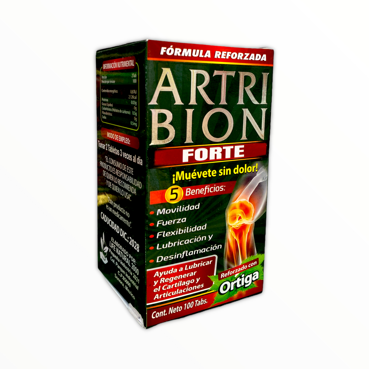 Artribion Forte reforzado con ortiga 100 tabletas