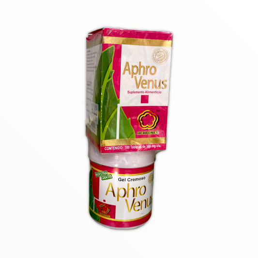 Aphro Venus 100 tabletas + gel corporal Herbomex