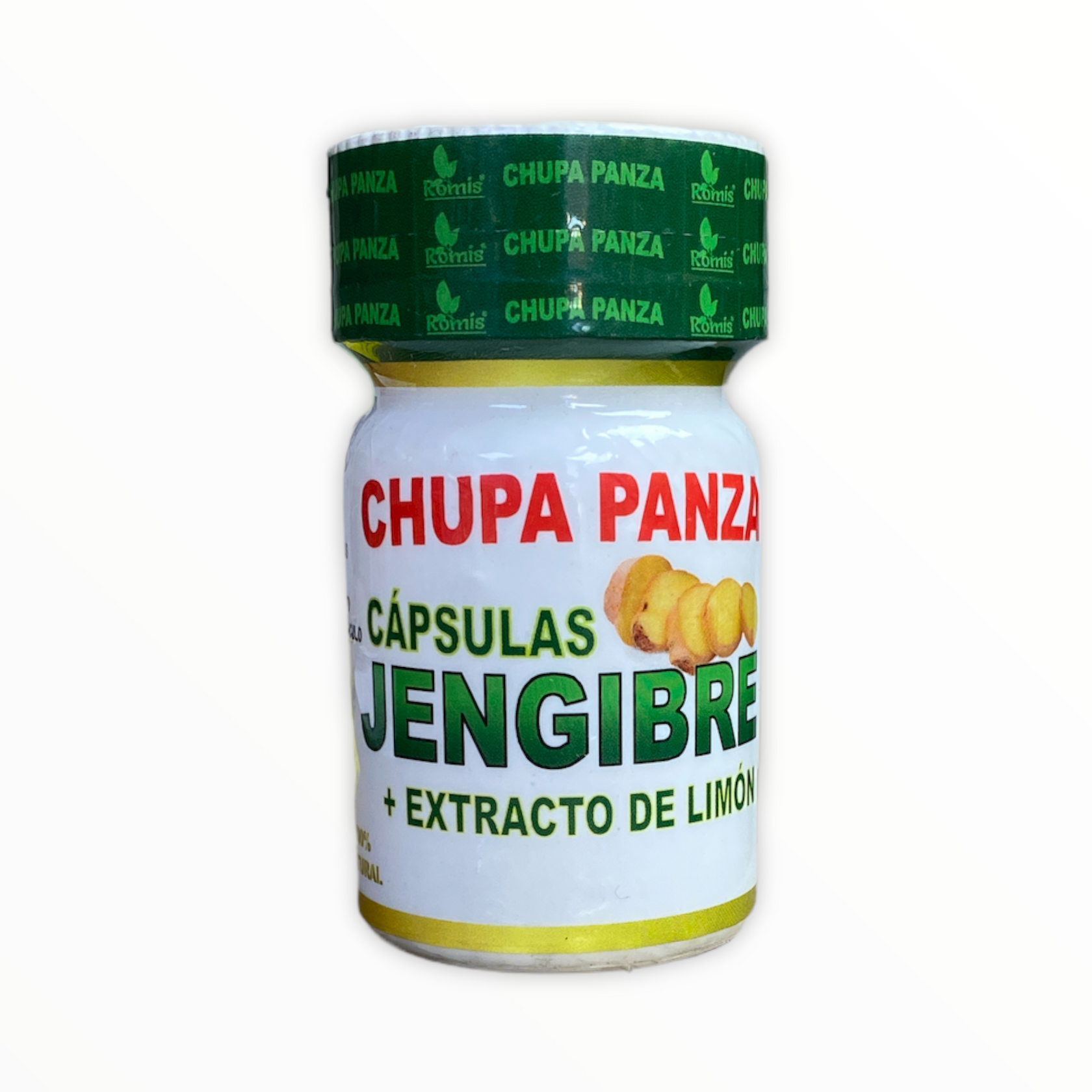 Chupa Panza Jengibre Extracto de limón 20 cápsulas