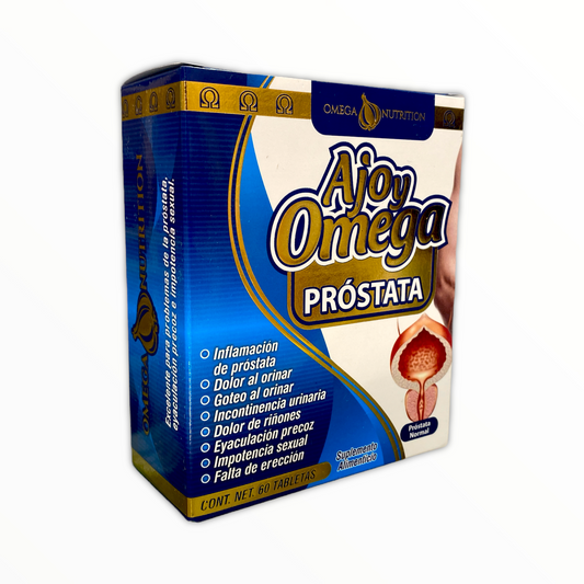 ajo y omega próstata 60 tabletas omega nutrition