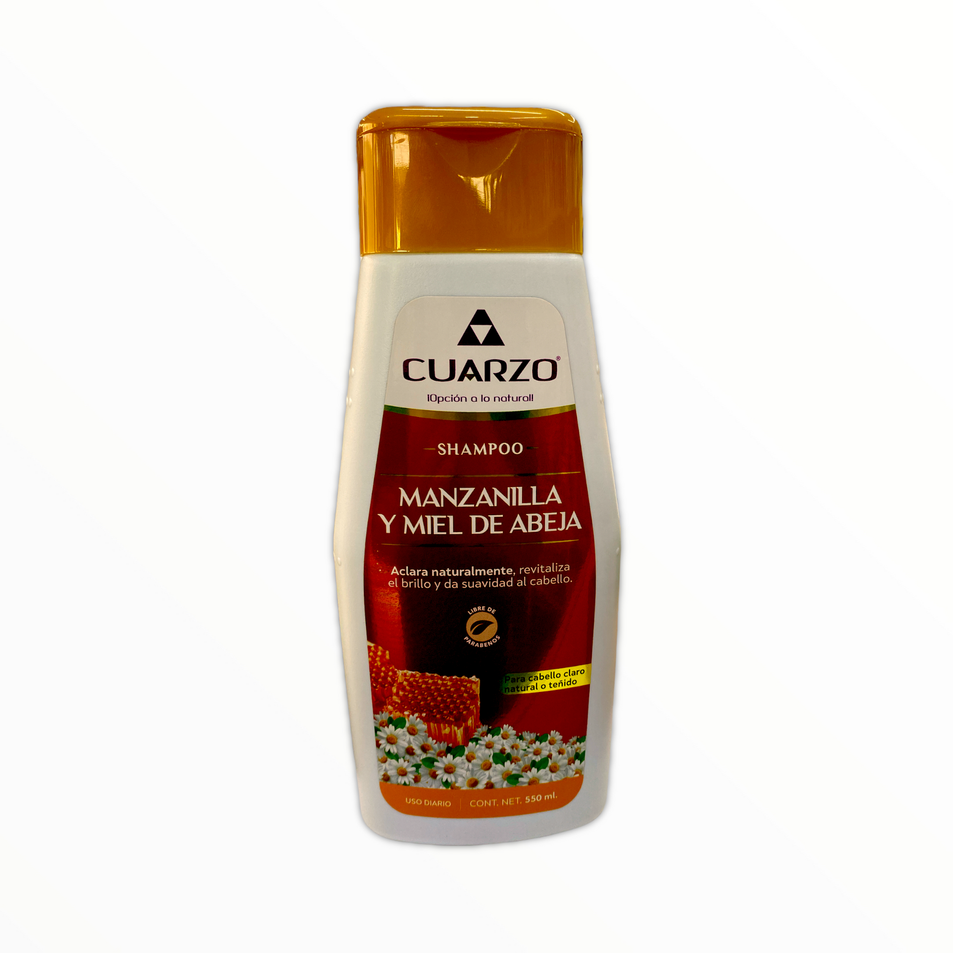 SHAMPOO MANZANILLA Y MIEL DE ABEJA C/ 550 ML CUARZO