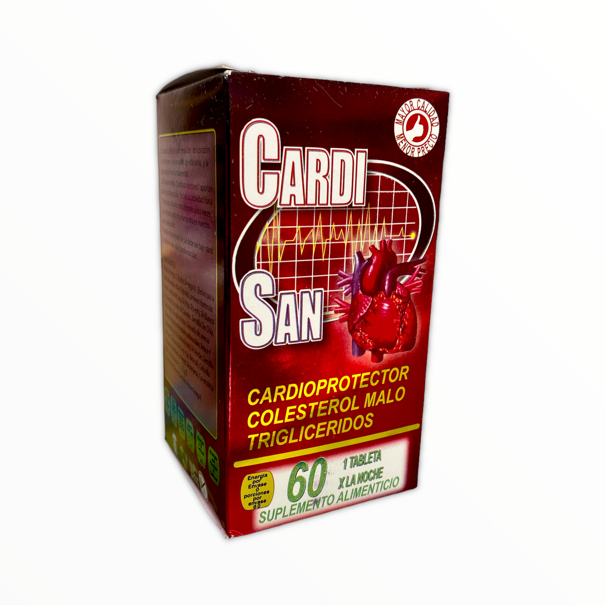 Cardisan Cardiprotector 60 tabletas Corazón Rojo