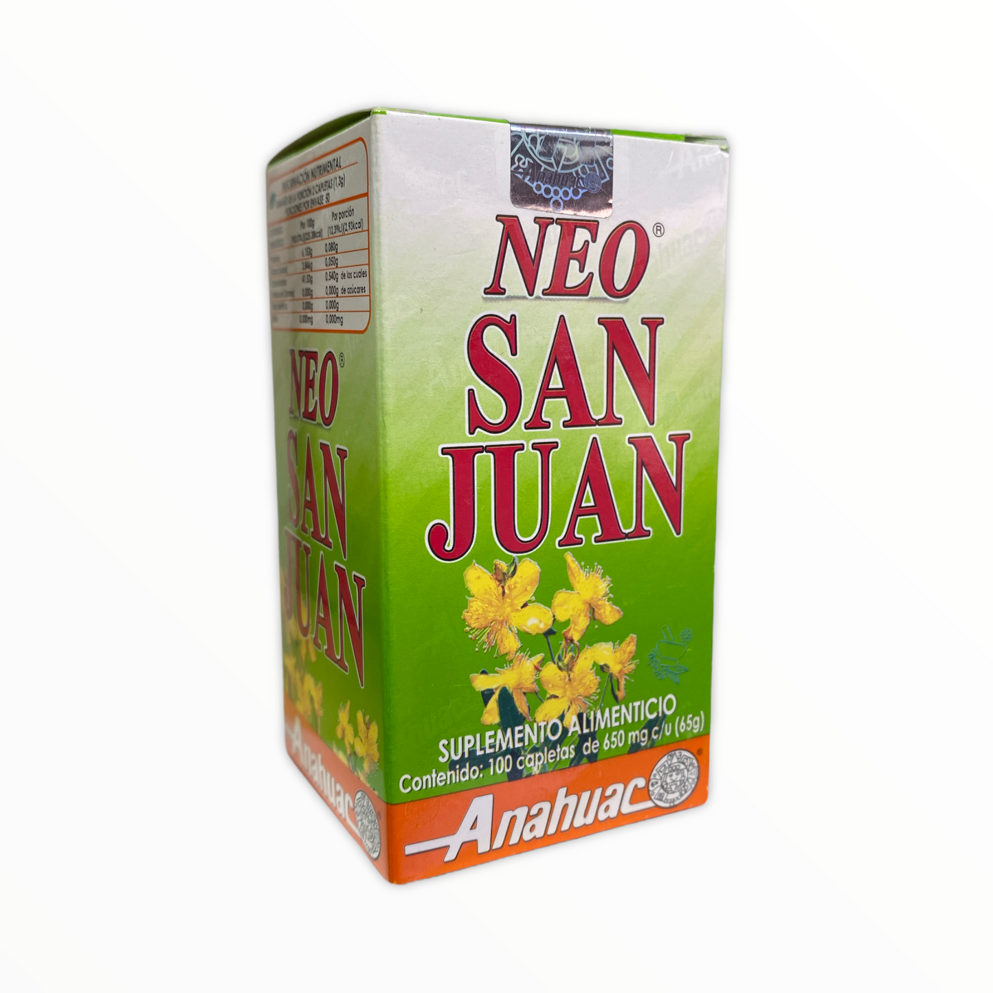 neo san juan suplemento alimenticio 100 cápsulas 650 mg