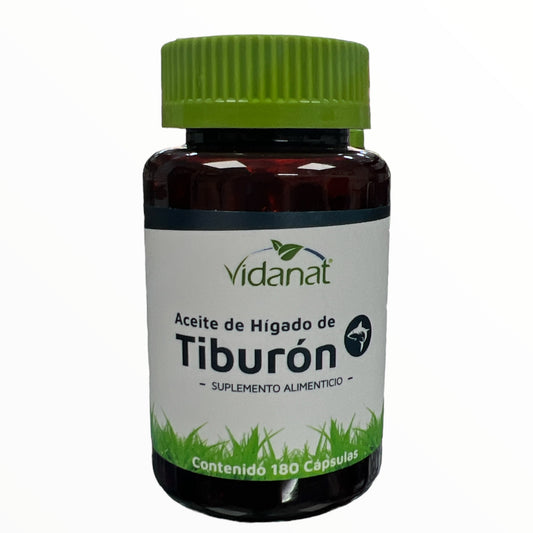 Aceite de Hígado de Tiburón 180 cápsulas Vidanat