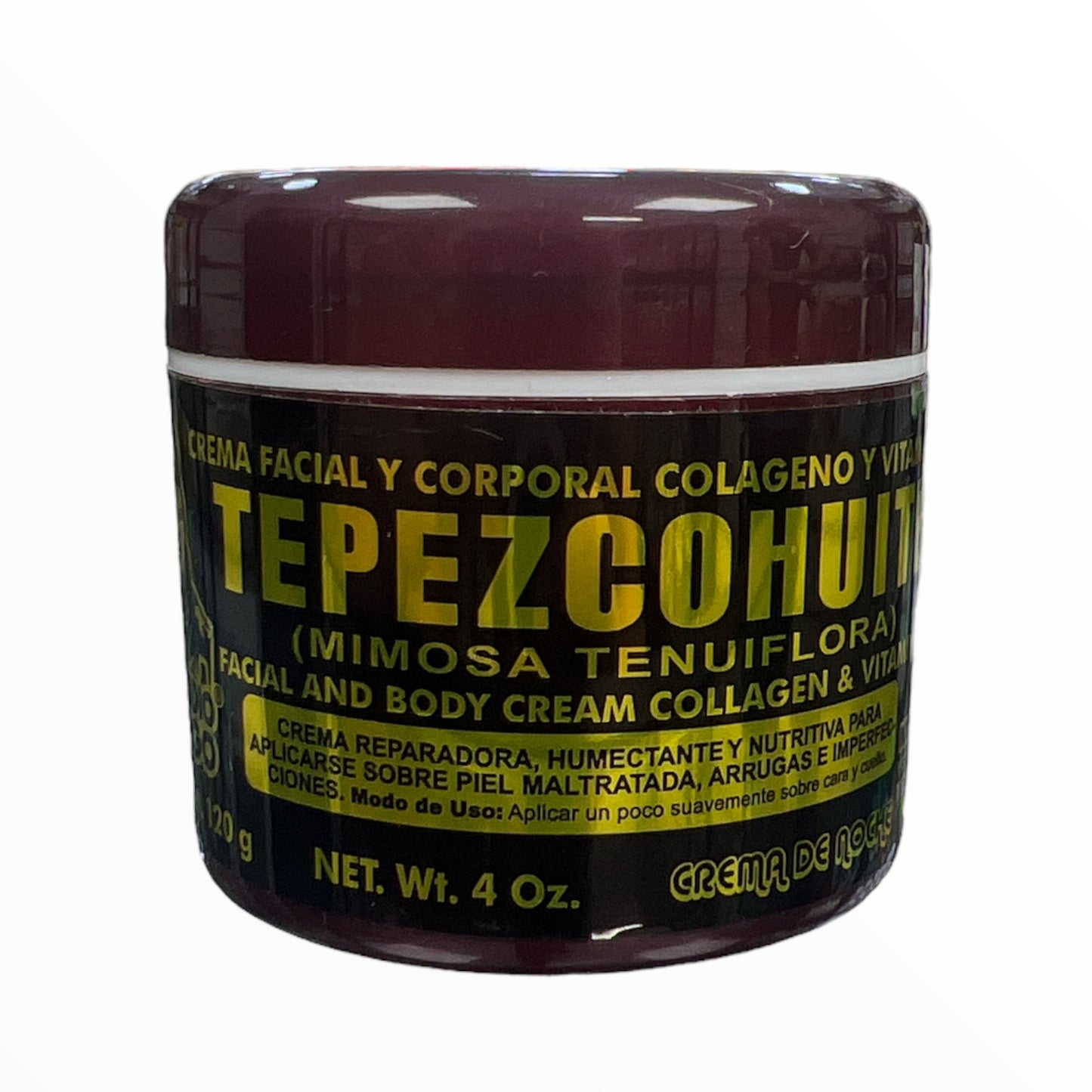 Crema Facial y Corporal de Tepezcohuite 120 g