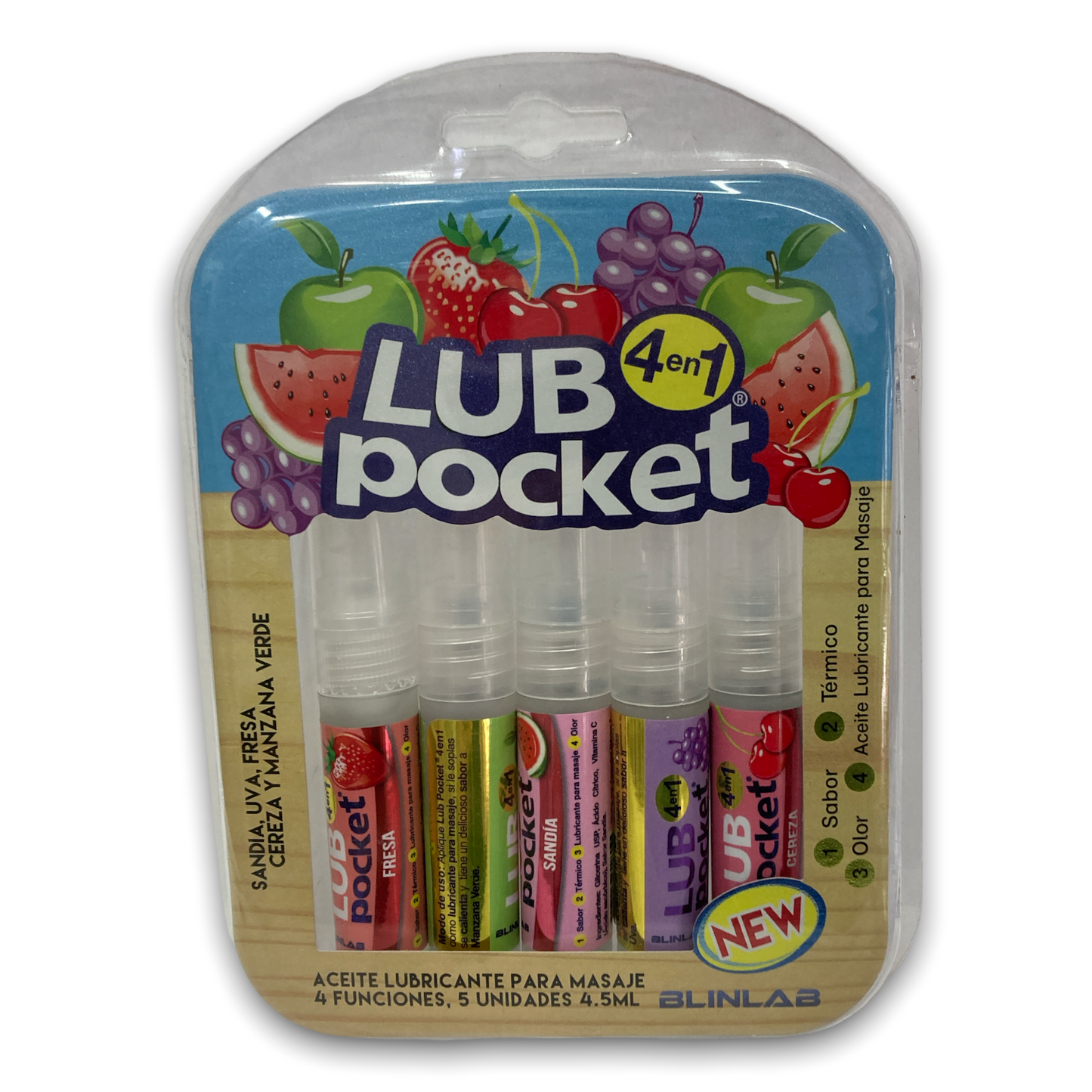 KIT SPRAY LUB POCKET 4 EN 1 ACEITE LUBRICANTE C/5 4.5ML BLINLAB