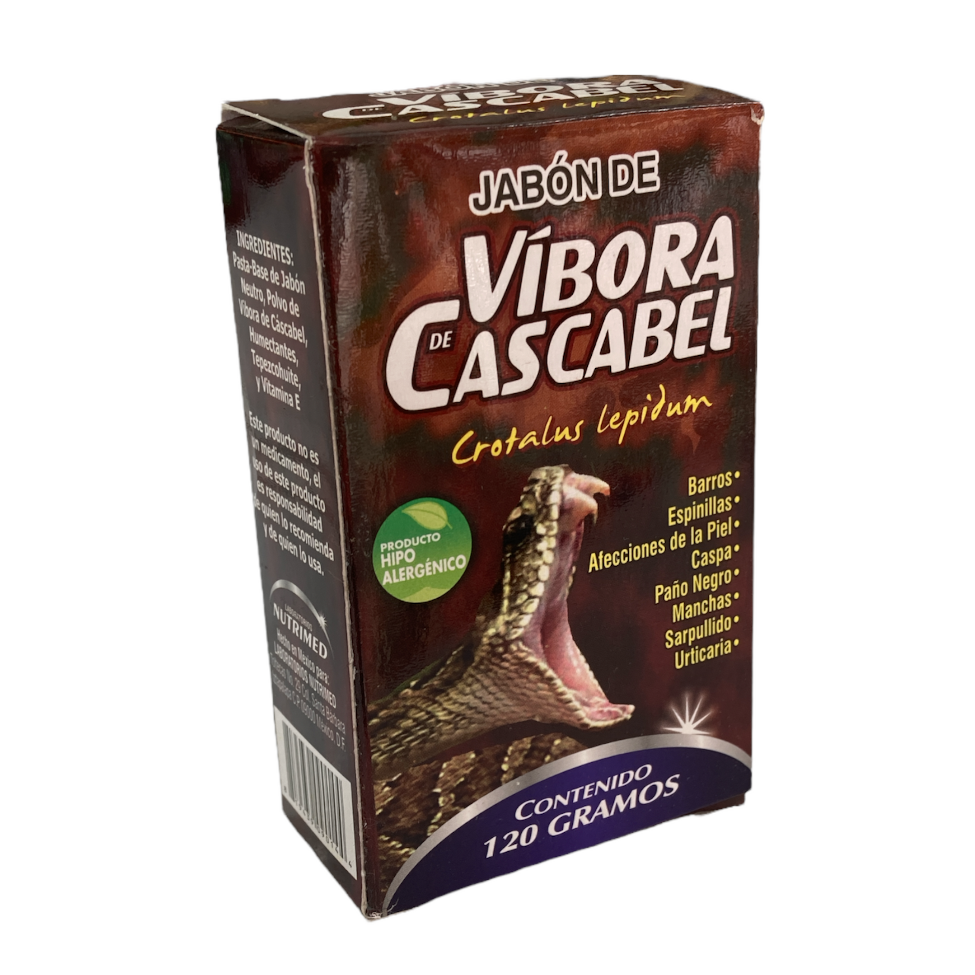 Jabón de Víbora de Cascabel 120 g Nutrimed