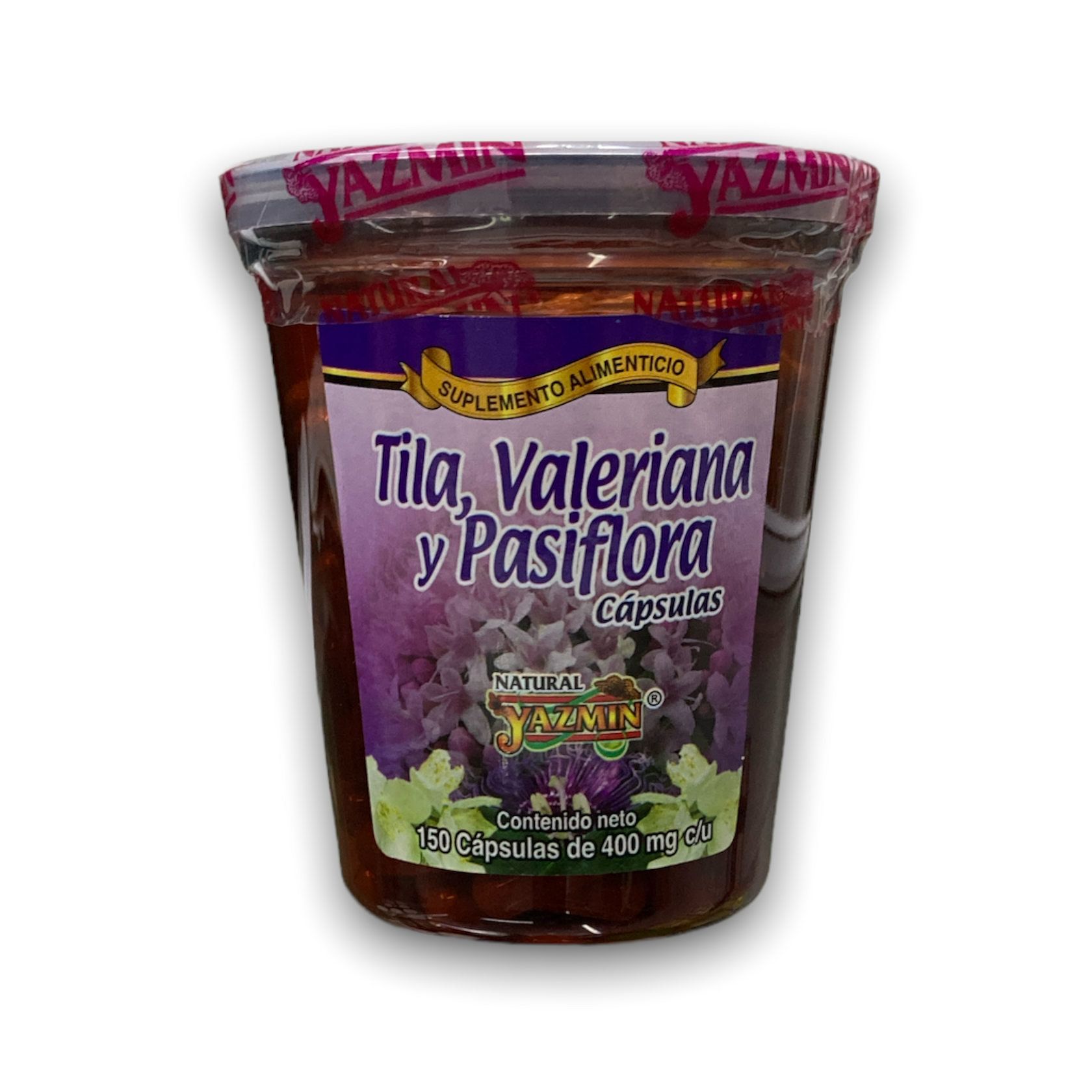 Linden, Valerian and Passionflower 150 capsules Yazmin