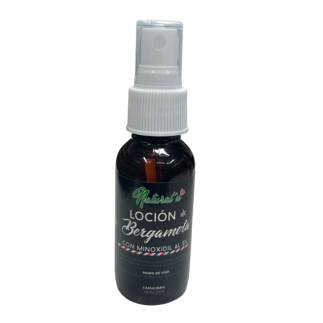 Loción Bergamota con Minoxidil 5% 60 ml Natural'u