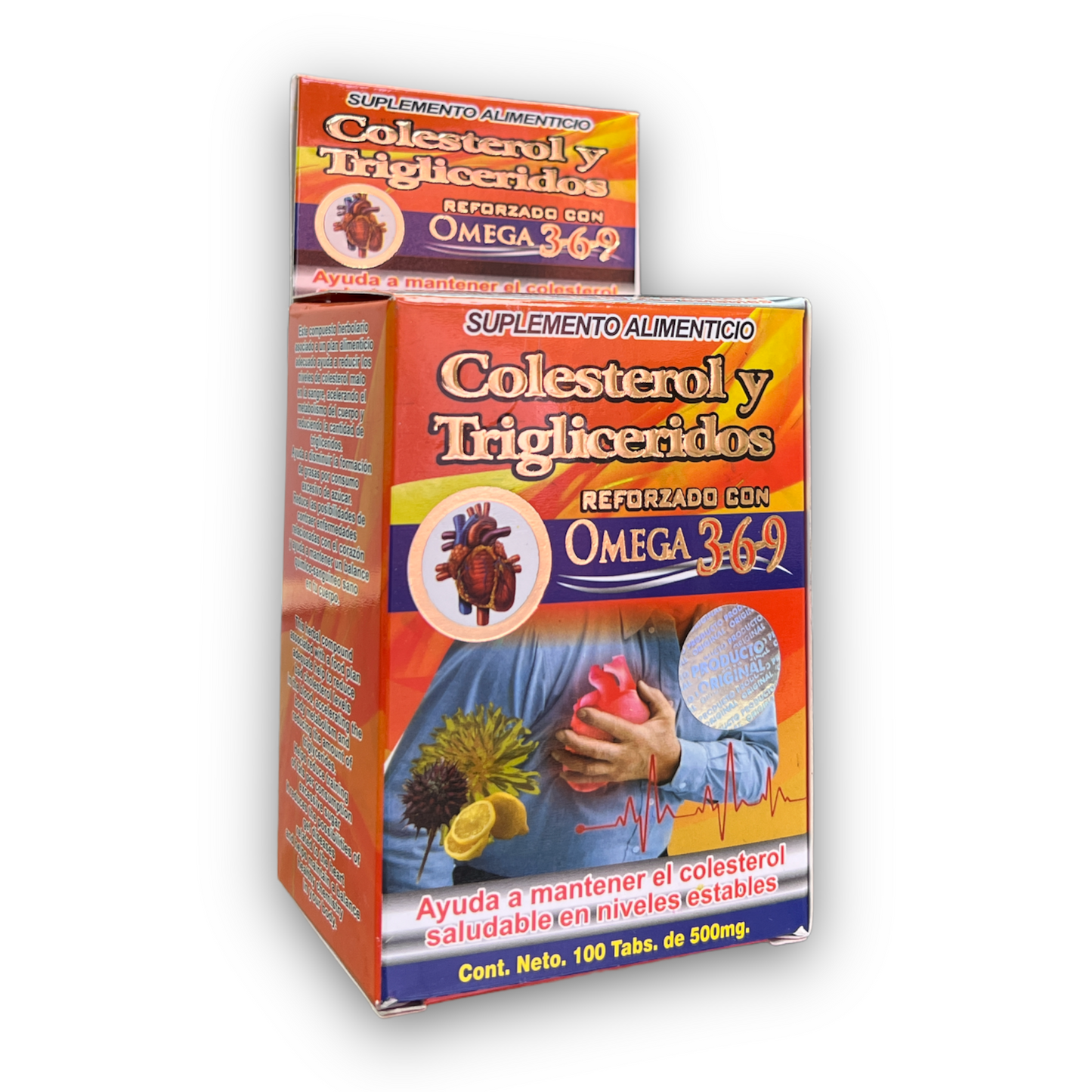 Colesterol y Triglicéridos Omega 3-6-9 100 tabletas NatuZem