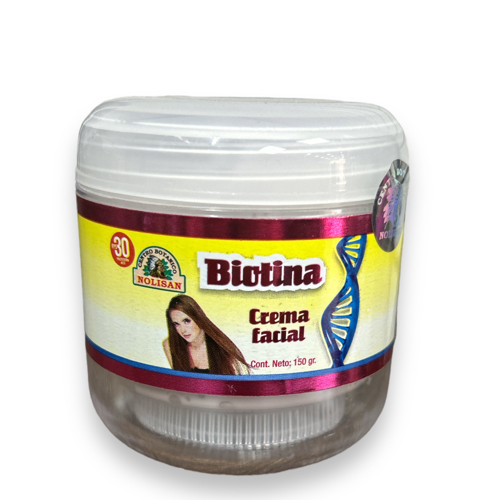 Crema Facial de Biotina 150 g Nolisan