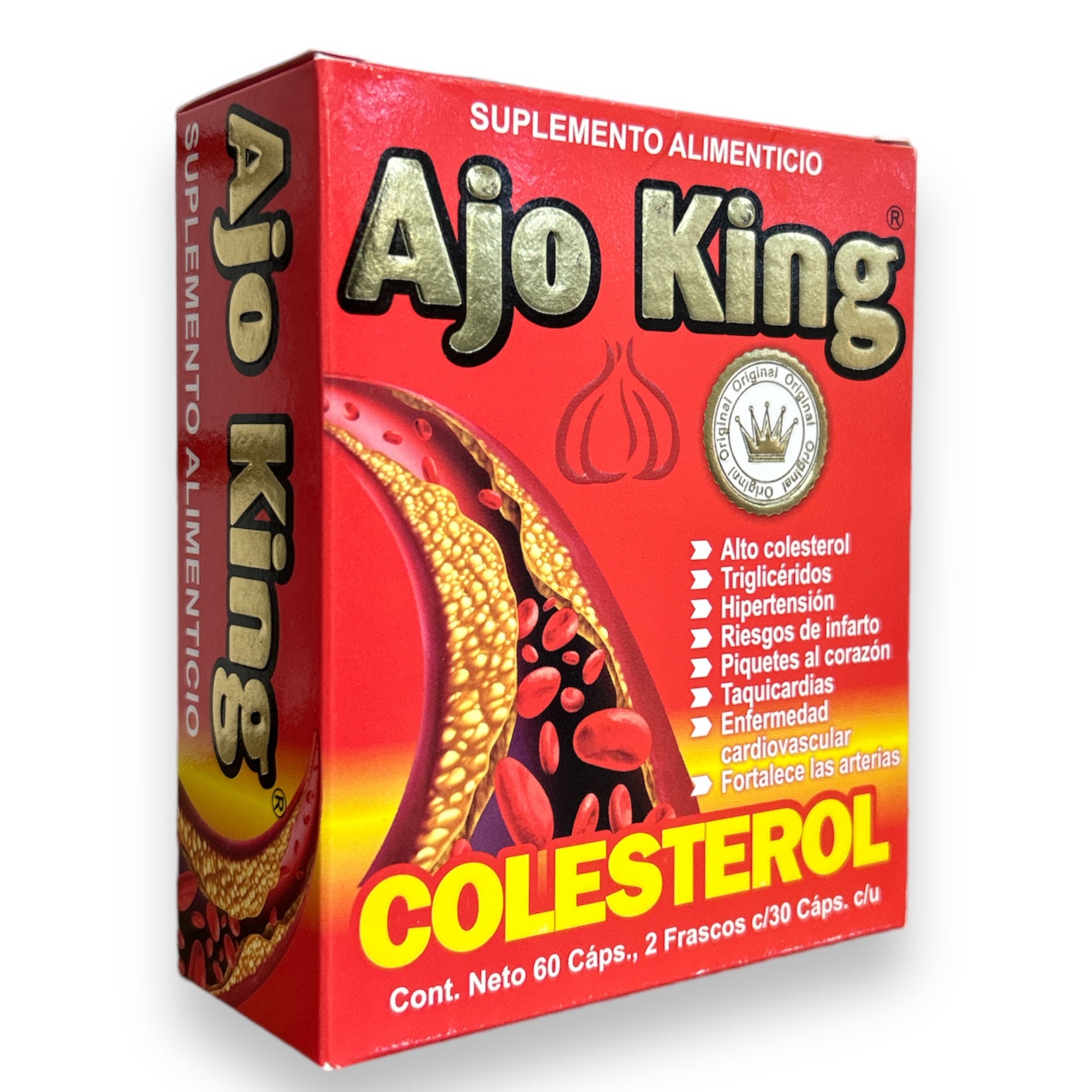 Ajo King Colesterol 60 cápsulas Omega Nutrition