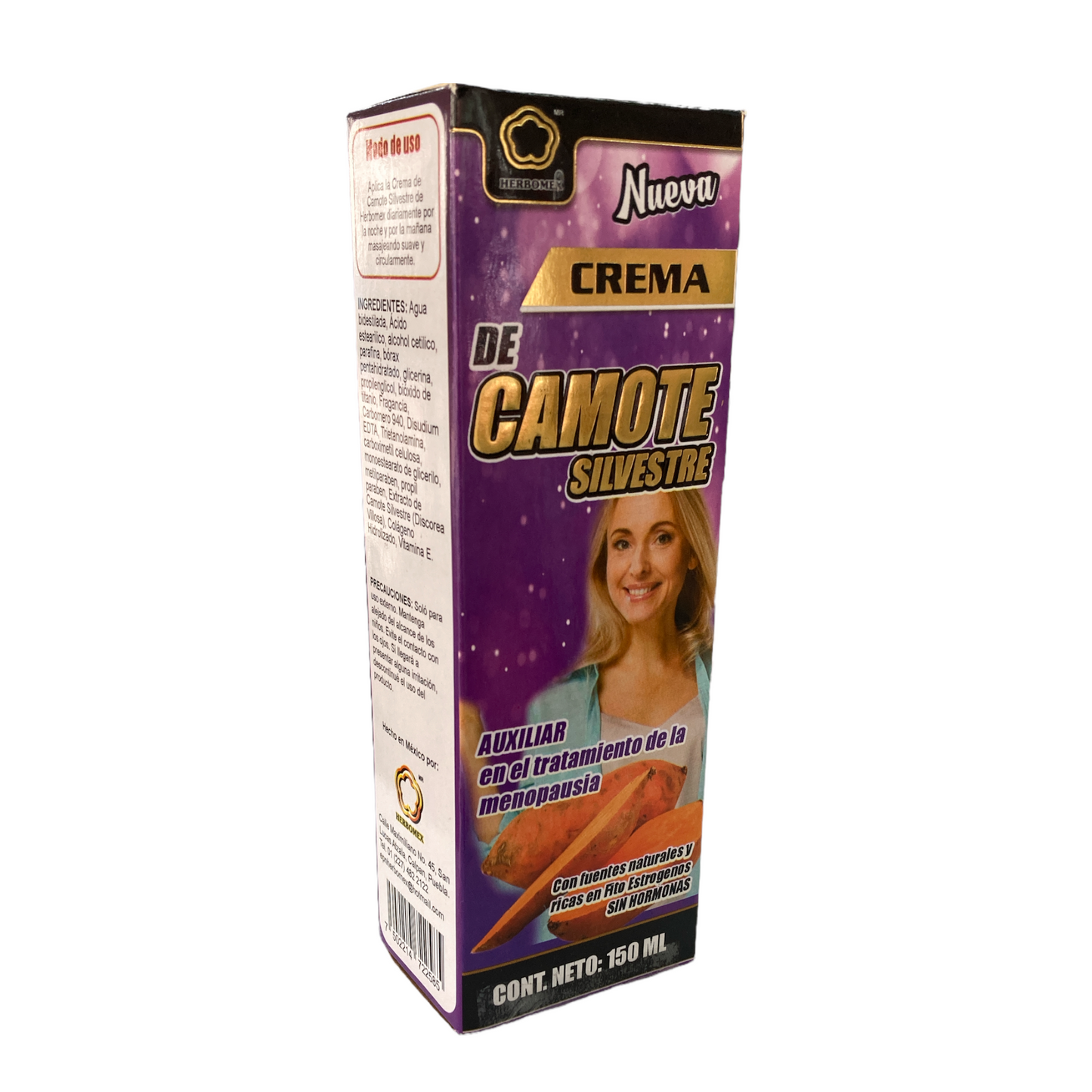 Crema de Camote Silvestre 150 ml Herbomex