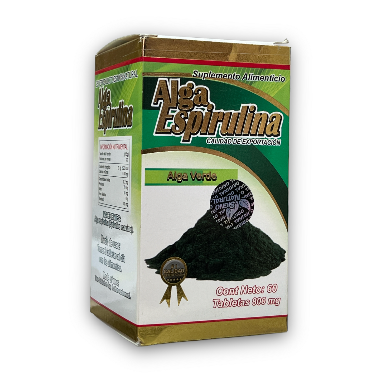 Alga Espirulina 60 tabletas Signo Natural