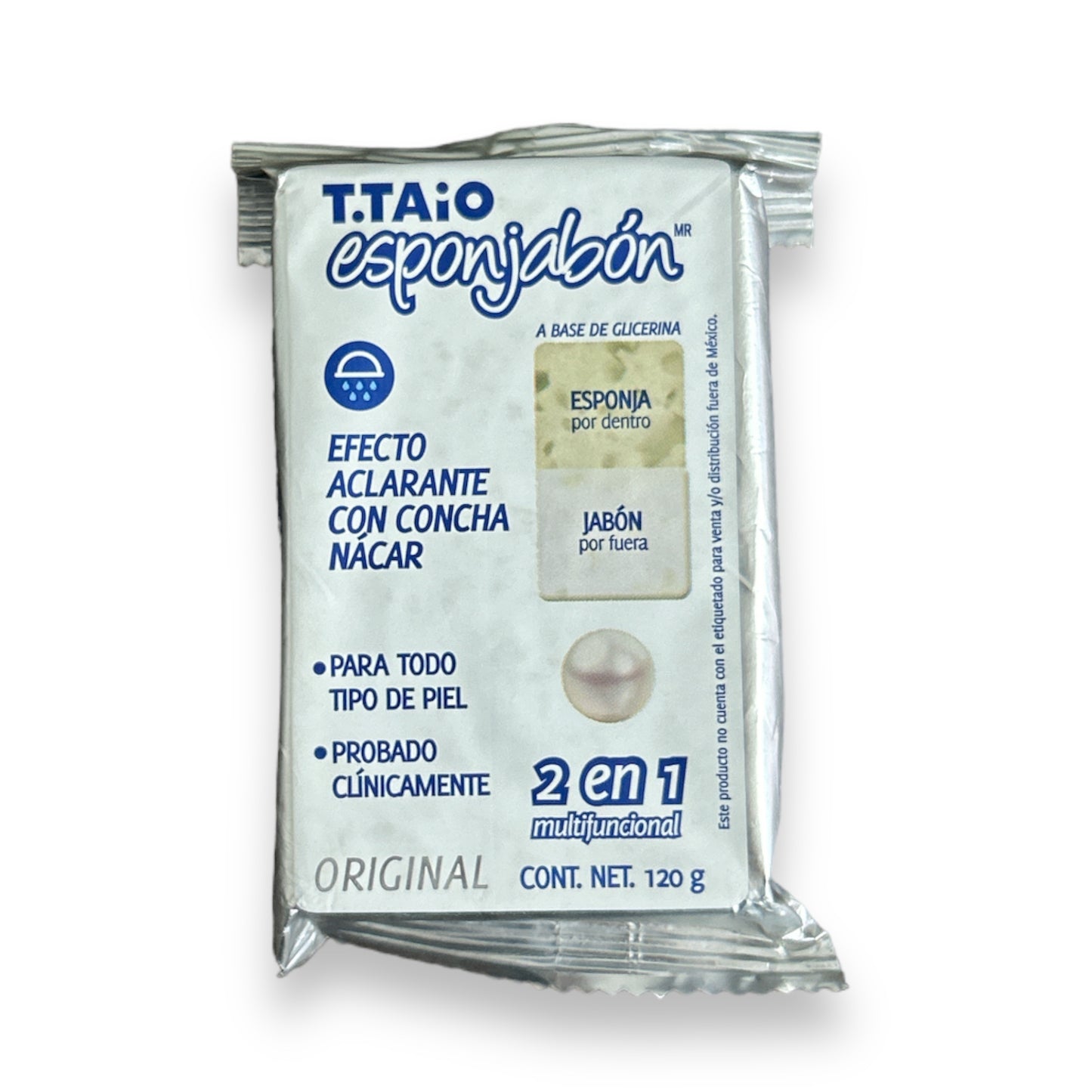Jabón Esponjabón Aclarante Concha Nácar 120 g T.Taio